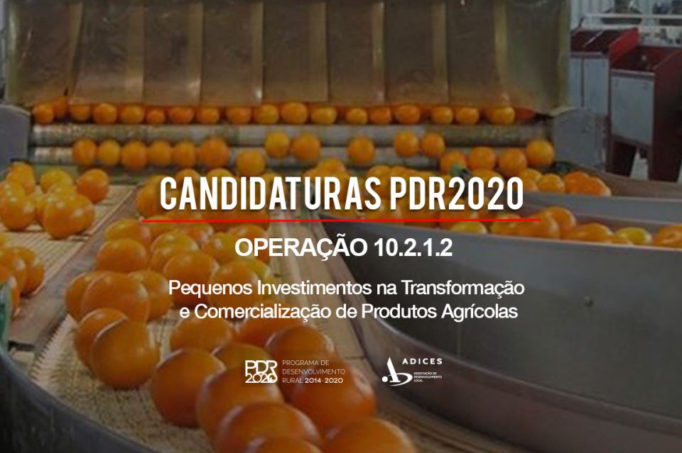 9º CONCURSO [ Operação 10.2.1.2 ] – Pequenos Investimentos na Transformação e Comercialização de Produtos Agrícolas.