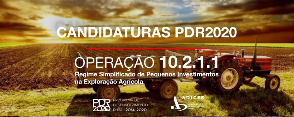 8º CONCURSO [ Operação 10.2.1.1 ] – Pequenos Investimentos na Exploração Agrícola